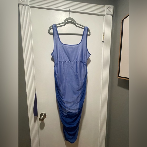 Shein SXY Plus Ruched Side Sheer Mesh Dress - Picture 4 of 4